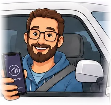 A rideshare driver